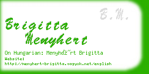 brigitta menyhert business card